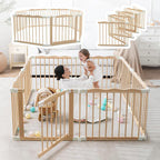 Foldable Wooden Baby Playpen